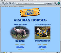 Blue Gate Farm Web Site
